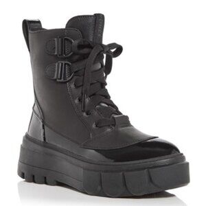 Sorel Caribou X Lace Up Boots Leather Booties Waterproof Cold Weather Black NEW